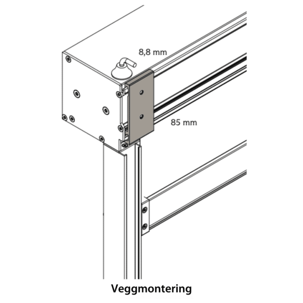 Veggmontering